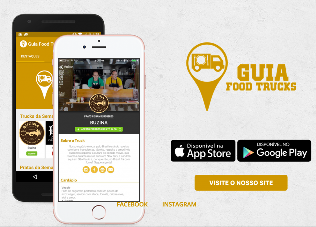 App do Guia Food Truck